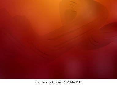 Dark Red, Yellow vector blurred template. An elegant bright illustration with gradient. The best blurred design for your business.