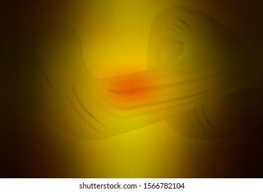Dark Red, Yellow vector blurred shine abstract background. Colorful illustration in abstract style with gradient. Background for a cell phone.