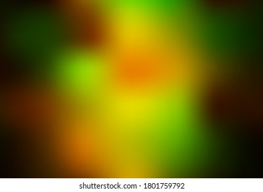 Dark Red, Yellow vector blurred shine abstract background. Colorful abstract illustration with gradient. New design for your business.