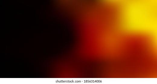 Plantilla roja oscura, amarilla borrosa vectorial. Ilustración abstracta colorida con gradiente difuso. Tu negocio.