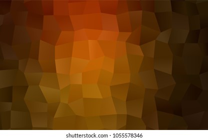 Dark Red, Yellow vector blurry rectangular background. Geometric background in square style with gradient. The pattern can be used for brand-new background.