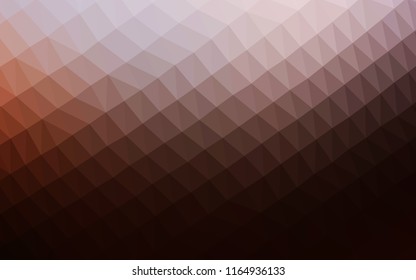 Dark Red, Yellow vector blurry hexagon template. Colorful illustration in abstract style with gradient. The best triangular design for your business.