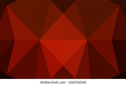 Dark Red, Yellow vector blurry hexagon pattern. A vague abstract illustration with gradient. The elegant pattern can be used as part of a brand book.