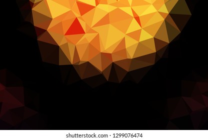 Dark Red, Yellow vector blurry triangle template. Colorful illustration in abstract style with gradient. New texture for your design.