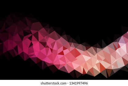 Dark Red, Yellow vector blurry triangle pattern. Modern geometrical abstract illustration with gradient. Elegant pattern for a brand book.