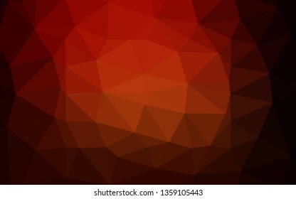 Dark Red, Yellow vector blurry triangle pattern. Shining colored illustration in a Brand new style. Textured pattern for background.