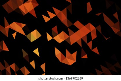 Dark Red, Yellow vector blurry triangle pattern. An elegant bright illustration with gradient. Brand new design for your business.