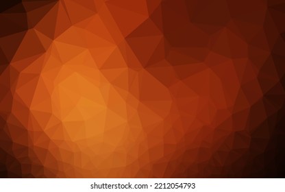 Dark Red, Yellow vector blurry triangle pattern. Modern geometrical abstract illustration with gradient. Elegant pattern for a brand book.