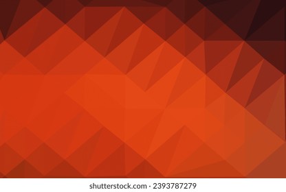 Rojo oscuro, patrón de triángulo borroso del vector amarillo. Ilustración de colores brillantes en un estilo nuevo. Diseño completamente nuevo para su negocio.