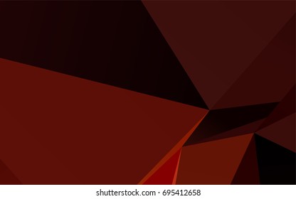 Dark Red, Yellow vector blurry triangle template. Colorful abstract illustration with gradient. The template can be used as a background for cell phones.