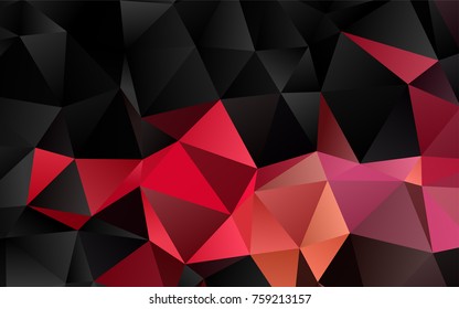 Dark Red, Yellow vector blurry triangle template. An elegant bright illustration with gradient. A completely new design for your business.