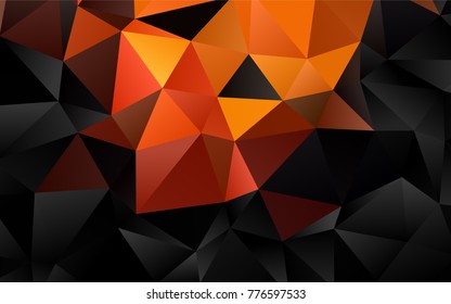 Dark Red, Yellow vector blurry triangle template. Glitter abstract illustration with an elegant design. A completely new design for your business.