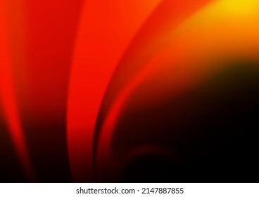 Rojo oscuro, plantilla de bokeh del vector amarillo. Ilustración creativa en estilo de semitono con gradiente. Plantilla para fondos de teléfonos móviles.