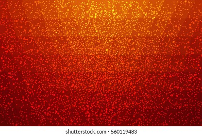 Dark Red Yellow vector christmas postcard low polygon background. Illustration consisting of triangles. Abstract triangular polygonal origami or crystal design of New Year celebration.