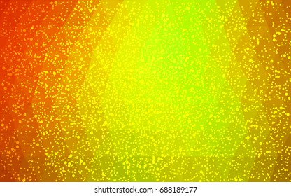 Dark Red, Yellow vector christmas polygon background. Low poly Illustration consisting of triangles with snowflakes. Texture background of New Year celebration.