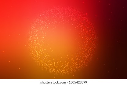 Dark Red, Yellow vector colorful blur backdrop. Creative illustration in halftone style with gradient. Blurred design for your web site.