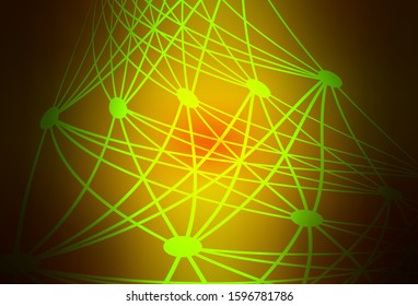 Dark Red, Yellow vector colorful abstract texture. New colored illustration in blur style with gradient. Blurred design for your web site.