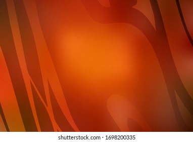 Dunkelrote, gelbe Vektorillustration bunter unscharfer Hintergrund. Farbige Illustration in kleinem Stil. Eleganter Hintergrund für ein Markenbuch.