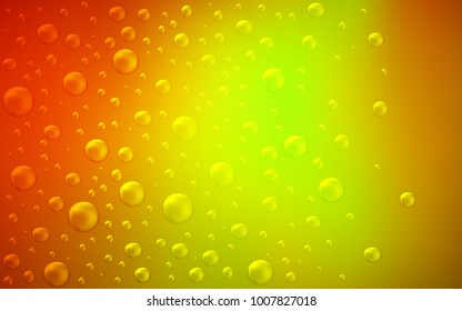 Dark Red, Yellow vector cover with spots. Illustration with set of shining colorful abstract circles. New design for ad, poster, banner of your website.