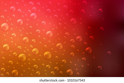 Dark Red, Yellow vector cover with spots. Illustration with set of shining colorful abstract circles. The pattern can be used for beautiful websites.