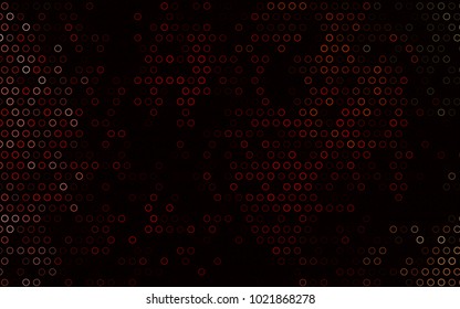 Dark Red, Yellow vector  cover with spots. Blurred decorative design in abstract style with bubbles. The pattern can be used for aqua ad, booklets.