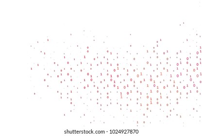 Dark Red, Yellow vector cover with mathematic symbols. Abstract illustration with colored algebra signs. The pattern can be used as ads, poster, banner for books.