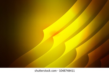Dark Red, Yellow vector cover with stright stripes. Decorative shining illustration with lines on abstract template. Pattern for your busines websites.