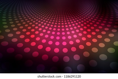 Dark Red, Yellow vector cover with spots. Abstract illustration with colored bubbles in nature style. Pattern can be used for beautiful websites.