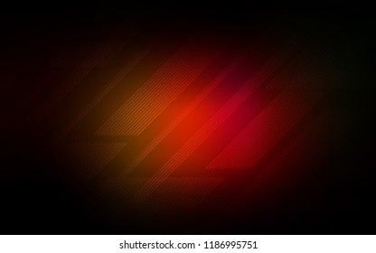 Dark Red, Yellow vector cover with stright stripes. Blurred decorative design in simple style with lines. Smart design for your business advert.