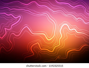 Dark Red, Yellow vector cover with long lines. Decorative shining illustration with lines on abstract template. The pattern can be used for websites.
