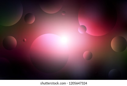 Dark Red, Yellow vector cover with spots. Modern abstract illustration with colorful water drops. Pattern can be used for beautiful websites.
