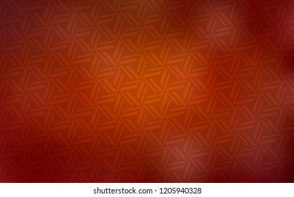 Dark Red, Yellow vector cover with polygonal style. Illustration with set of colorful triangles. The template can be used as a background.