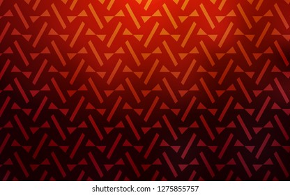 Dark Red, Yellow vector cover with polygonal style. Modern abstract illustration with colorful triangles. Best design for poster, banner.