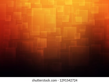 Dark Red, Yellow vector cover in polygonal style. Rectangles on abstract background with colorful gradient. Best design for your ad, poster, banner.