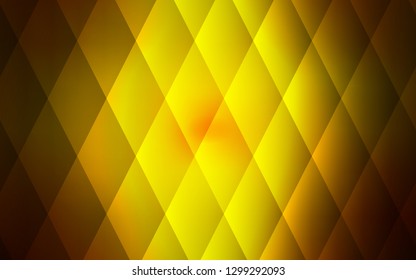 Dark Red, Yellow vector cover in polygonal style. Glitter abstract illustration with rectangular shapes. Best design for your ad, poster, banner.