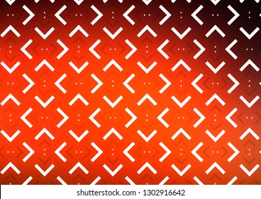 Dark Red, Yellow vector cover with long lines. Lines on blurred abstract background with gradient. The pattern can be used for websites.