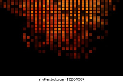 Dark Red, Yellow vector cover in polygonal style. Illustration with set of colorful rectangles. Pattern for commercials.