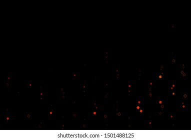 Dark Red, Yellow vector cover with polygonal style. Decorative design in abstract style with rectangles. Best design for your ad, poster, banner.