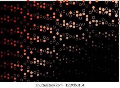 Dark Red, Yellow vector cover with spots. Modern abstract illustration with colorful water drops. Pattern for ads, leaflets.