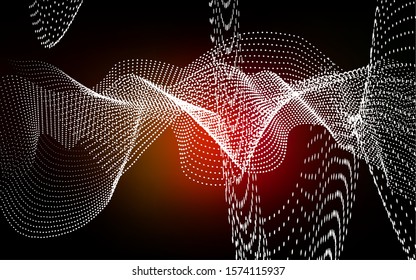 Dark Red, Yellow vector cover with spots. Abstract illustration with colored bubbles in nature style. Completely new template for your brand book.