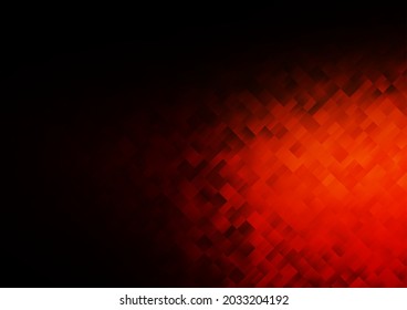 Rojo oscuro, cubierta vectorial amarilla en estilo poligonal. Ilustración de gradiente abstracto con rectángulos. Patrón de anuncios comerciales, folletos, folletos