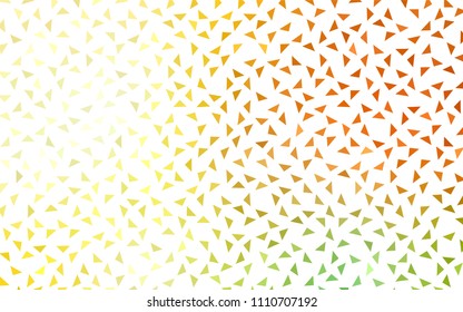 Dark Red, Yellow vector geometric simple minimalistic background, which consist of triangles on white background. Triangular pattern with gradient for your business design. 
