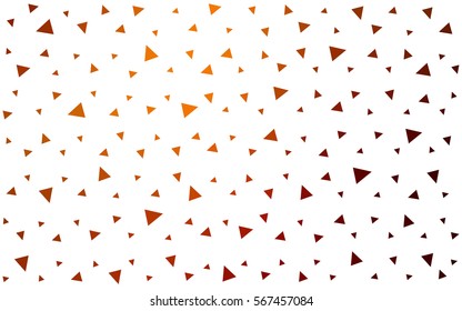 Dark Red Yellow vector geometric simple minimalistic background, which consist of triangles on white background. Triangular pattern with gradient for your business design. 