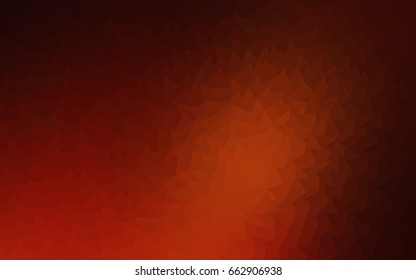 Dark Red, Yellow vector geometric simple minimalistic background, which consist of triangles on white background. Triangular pattern with gradient for your business design. 