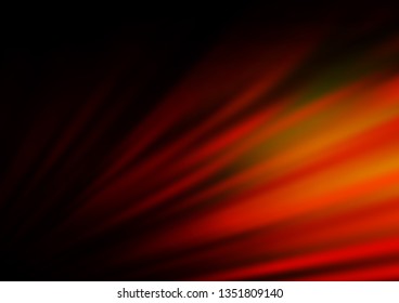 Dark Red, Yellow vector glossy abstract template. Glitter abstract illustration with an elegant design. The background for your creative designs.