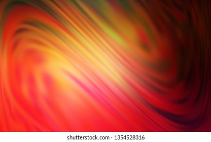 Dark Red, Yellow vector glossy abstract layout. Modern abstract illustration with gradient. New style design for your brand book.