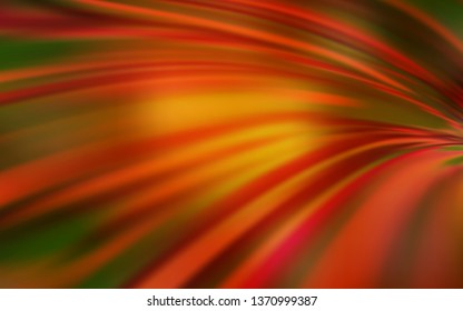 Dark Red, Yellow vector glossy abstract background. A completely new colored illustration in blur style. New style design for your brand book.