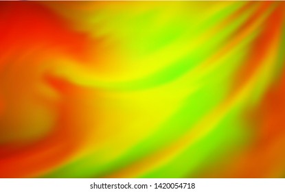 Dark Red, Yellow vector glossy abstract layout. Glitter abstract illustration with gradient design. Blurred design for your web site.