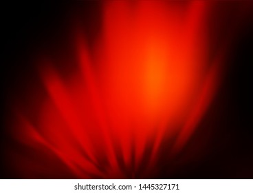 Dark Red, Yellow vector glossy bokeh pattern. Colorful illustration in abstract style with gradient. A new texture for your design.
