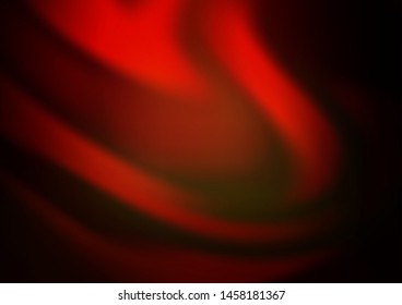 Dark Red, Yellow vector glossy abstract background. A completely new color illustration in a bokeh style. A completely new template for your design.